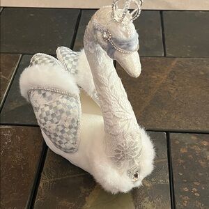NWT-MacKenzie-Childs Crystal Palace Embellished Decorative Swan